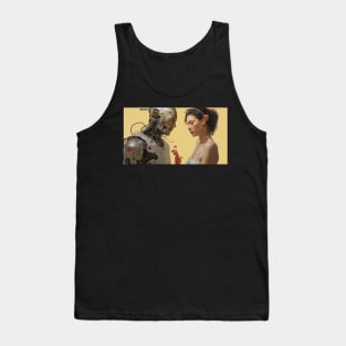 A robot in love with a girl. Tank Top